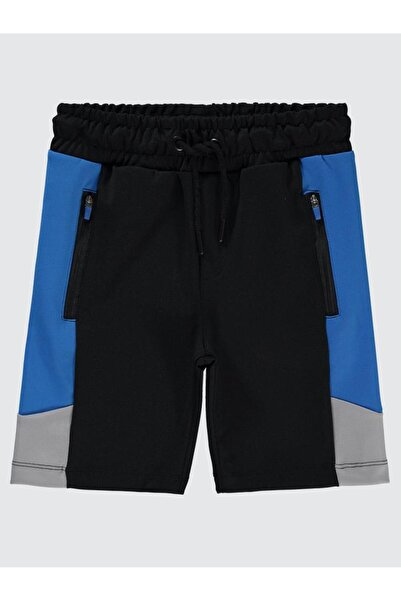 Civil Boys Capri cu fermoar Garnili pentru 6-9 ani - Negru 6-7 ani