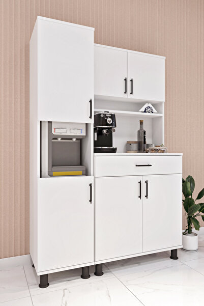 ASES Esl0169 Çok Amaçlı Kahve Köşesi ve Sebil Dolabı Beyaz