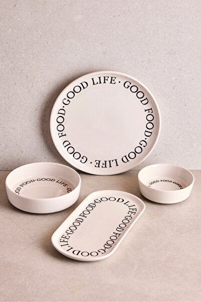 Perotti Good 14 Parça 6 Kişilik Stackable Kahvaltı Takımı Sosluklu Kahvaltılı...