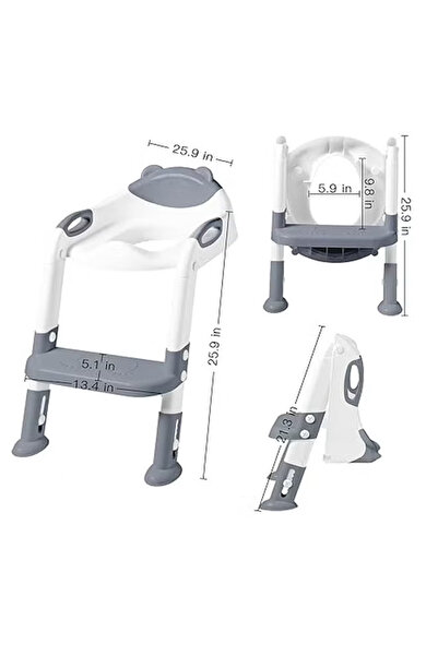 Gootoy Potty Training Seat with Step Stool Ladder, Potty Training Toilet Potty Seat