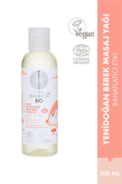 Natura Siberica LS BIO Organic Certified Baby Massage Oil For Newborns, 200 ml