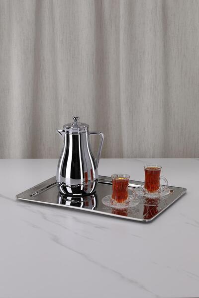 aljahwari ترمس أسيل فضي مفرد 0.35 لتر استيل