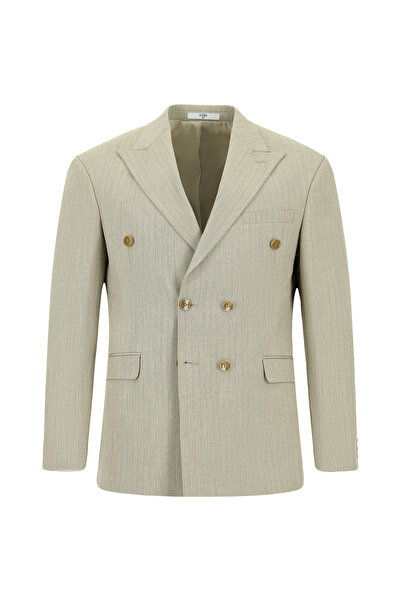 Kiğılı Slim Fit Slim Fit Striped Double-Breasted Suit