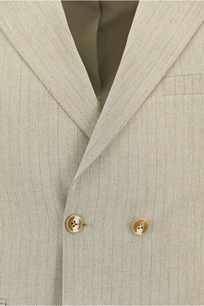 Kiğılı Slim Fit Slim Fit Striped Double-Breasted Suit
