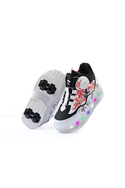 YVZ Children's Roller Skates Lighted Wheeled Sports Shoes & Roller Skates Casual Shoes Unisex 4 Wheels