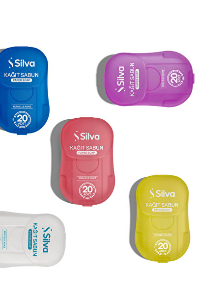 Silva Pack of 5 Paper Soaps - 20 Pieces