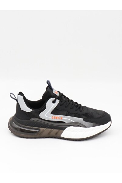 GAMELU Long Black Fashion Air Sole Men's Sneakers