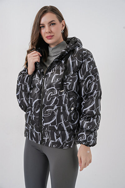 Bigdart 5125 Patterned Puffer Jacket - White