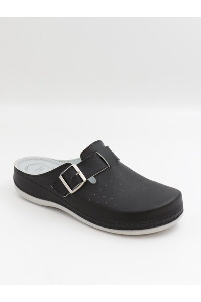 BENTO 32003 Μαύρες 36-41 Ανατομικές Παντόφλες Sabo Κλειστό Μπροστινό