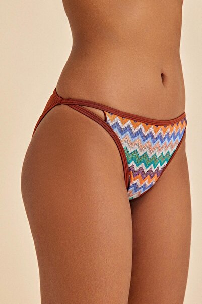 Amarelle Χαβαϊκό μπλουζάκι μπικίνι με ζιγκ-ζαγκ σχέδιο