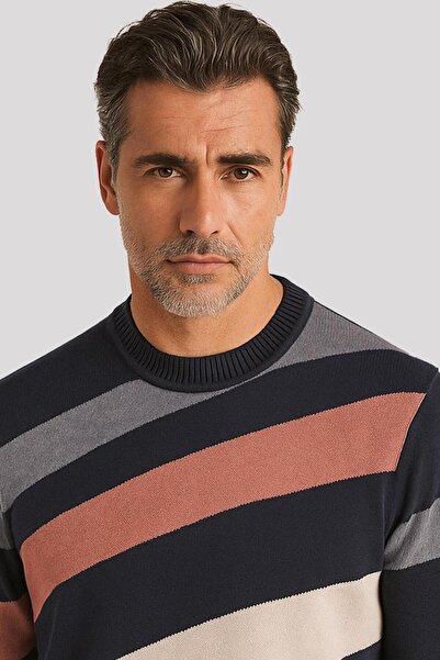 NCS Men's Crew Neck Knitwear Navy Blue 3759