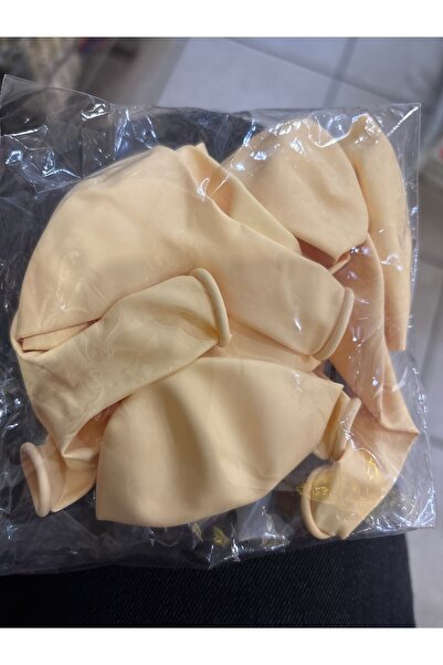 Deniz Party Store Retro Elephant Tooth Cream Balloon 10Pcs