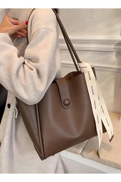 Generic Shoulder Tote Bag Leather Handbag Retro Large Capacity Messenger Fashionable Travel Hand Bag