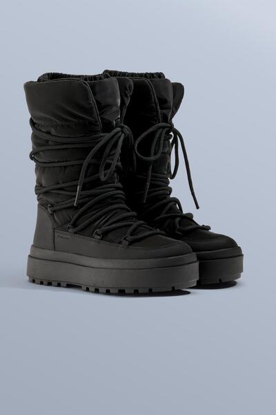 Oysho Bağcıklı naylon kar botu