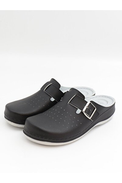 BENTO 32003 Μαύρες 36-41 Ανατομικές Παντόφλες Sabo Κλειστό Μπροστινό