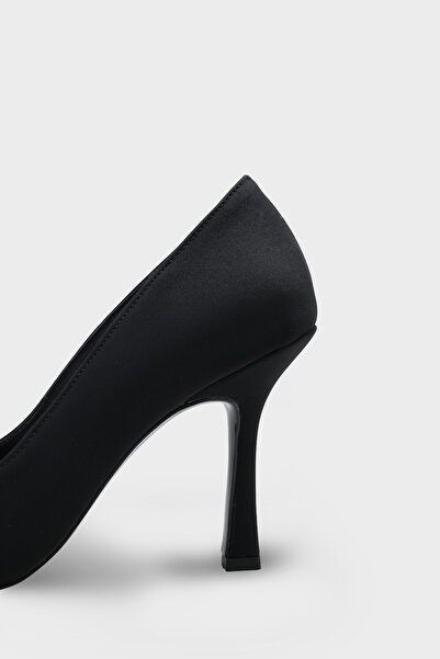 Capone Outfitters Karyl High Heels with Stone Buckle Satin Stylish Stiletto