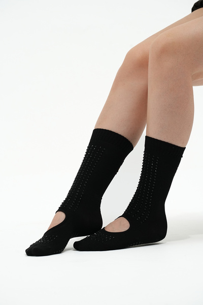 Muse Of Socks M'gems Siyah Kaydırmaz Spor Çorabı