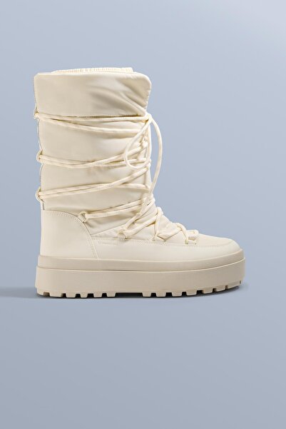 Oysho Laced nylon après-ski boot