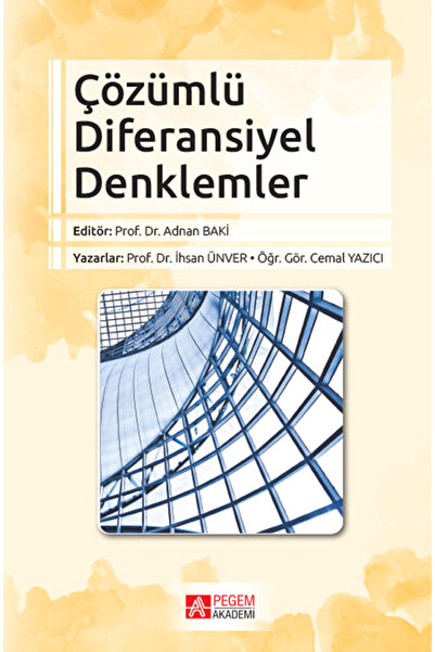 Pegem Akademi Yayıncılık Çözümlü Diferansiyel Denklemler