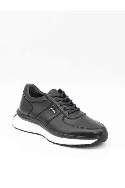 Fosco 2982 Siyah Hakiki Deri Eva Taban Erkek Sneakers