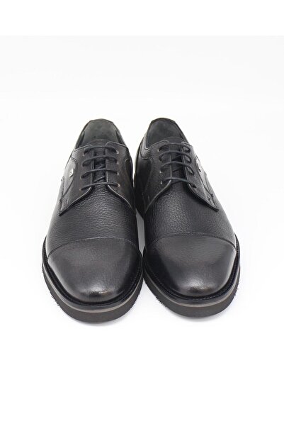 Fosco 1143 Siyah Hakiki Deri Günlük Erkek Ayakkabı