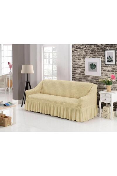 ARTUÇ غطاء مقعد 3 أشخاص من الليكرا مع تنورة قياسية