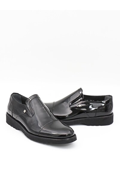 Fosco 2819 Чорні шкіряні черевики з підошвою з ЕВА для чоловіків