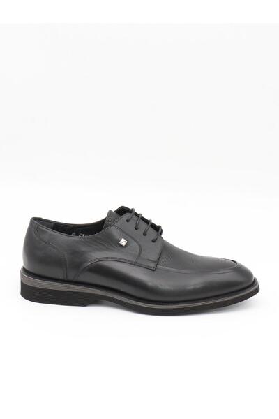 Fosco 2953 Black Genuine Leather Eva Sole Men's Shoes