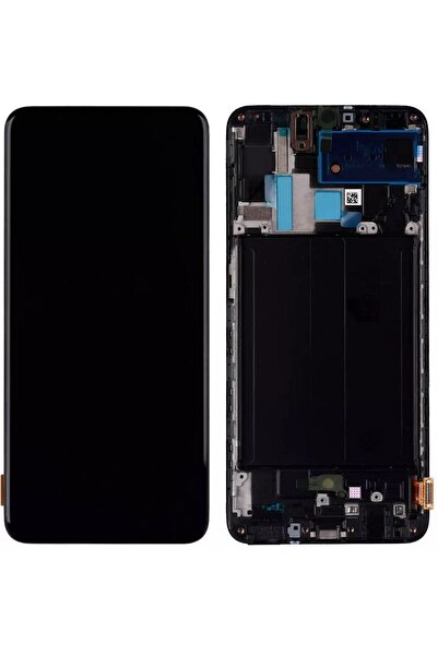 SASA SAMSUNG A70 A705 UYUMLU LCD DOKUNMATİK EKRAN OLED ÇITALI SİYAH BÜYÜK EKRAN