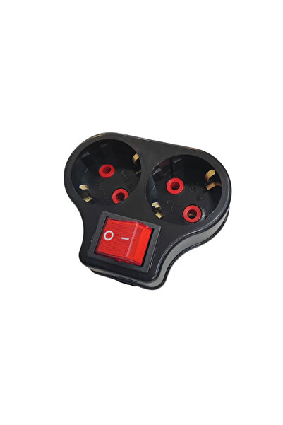 EKODİZAYN İkili anahtarlı topraklı priz çoğaltıcı priz-fiş