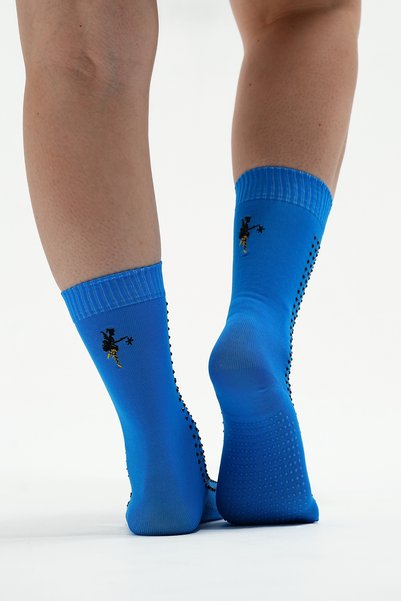 Muse Of Socks Fully m'Gems Blue Anti-Slip Sports Socks