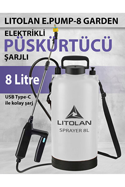 LITOLAN 8 Lt Şarjlı Zirai Ilaçlama Pompası,