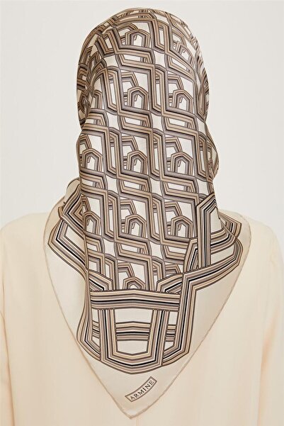 Armine Осінь-зима 2024-2025 Шовковий твіловий шарф 9213D 38