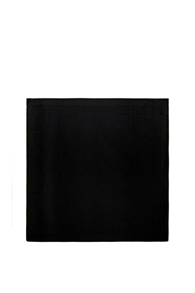 Guess Helaina Kefiah, Textile Scarf, Black, 4G Logo, AW8850 POL03, 135 x 135 cm, For Women