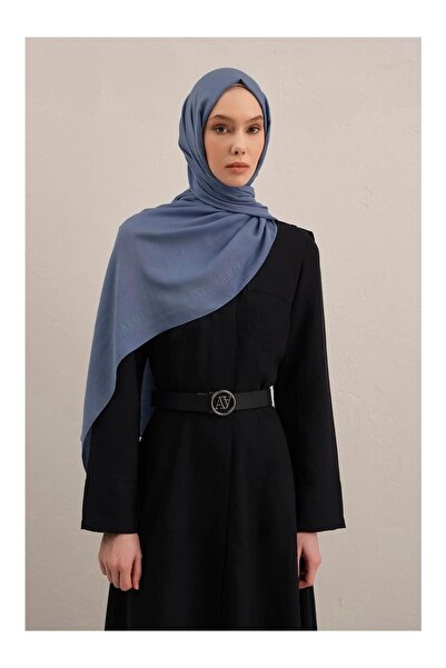 Armine Şal de mătase din bumbac cu margini cu logo 1