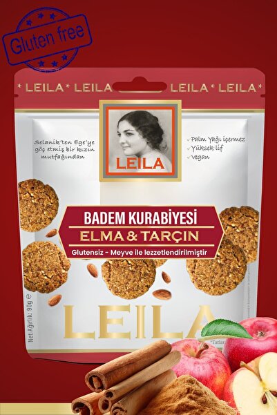Elma & Tarçın Badem Kurabiyesi 90gr x 3 Adet