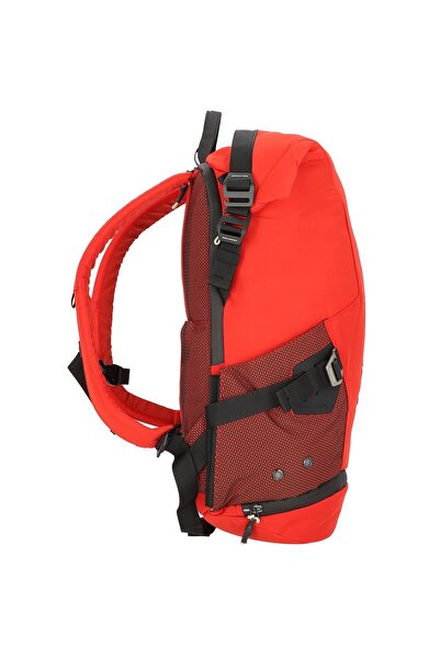 PIQUADRO , Piquadro, Nylon, Textile Backpack, Red, Laptop And Ipad Wallet Key Holder, Unisex
