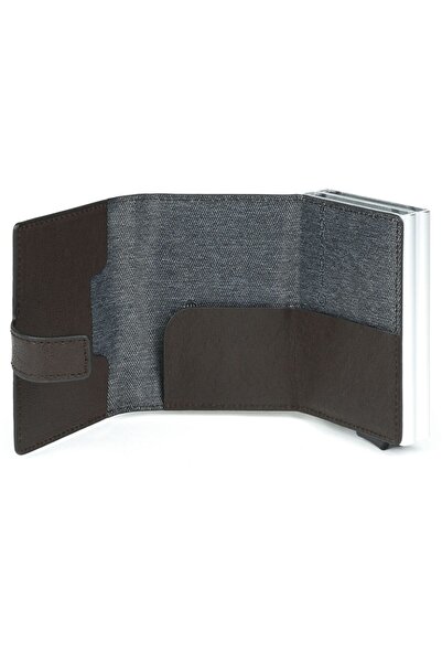 PIQUADRO , Dafne, Leather Wallet, Cardholder, Brown, For Men
