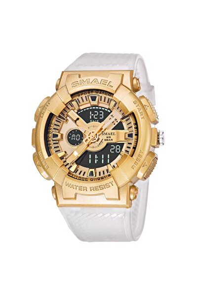 SMAEL 8045 Krmz Dijital Ve Analog Erkek Kol Saati