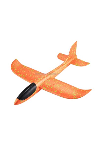 Canjet Turuncu Epp Köpük Planörü Uçak Çocuk Oyuncak -Elle Atılan eğlenceli Oyuncak-Çocuk hediye