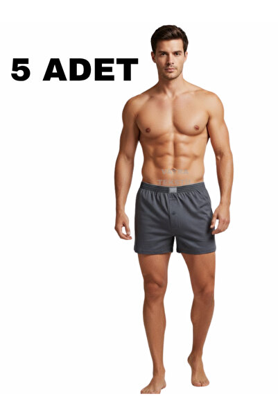 Tutku 5-Pack Men's Towel Waist Combed Cotton Boxer Briefs