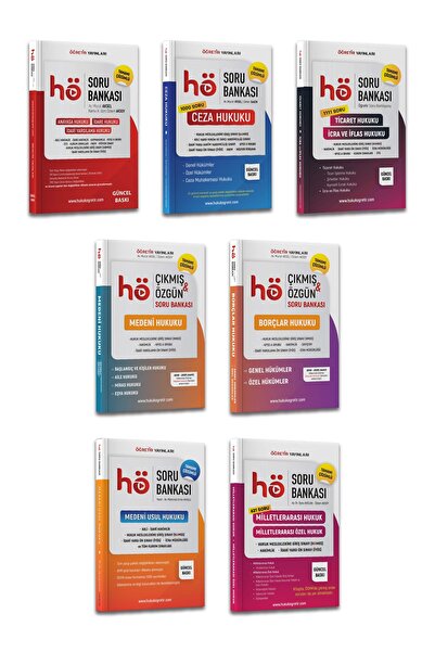 hukuk öğretir 2026 HMGS - Hukuk Mesleklerine Giriş sınavı 7'Lİ ÖZGÜN Soru Ban...
