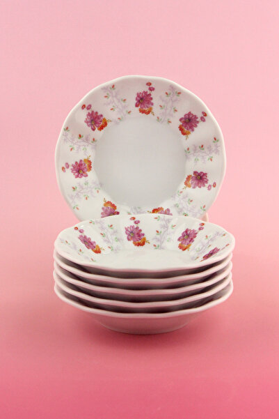 Bursa Porselen Dekor 6 أطباق شاي بورسلين بادي