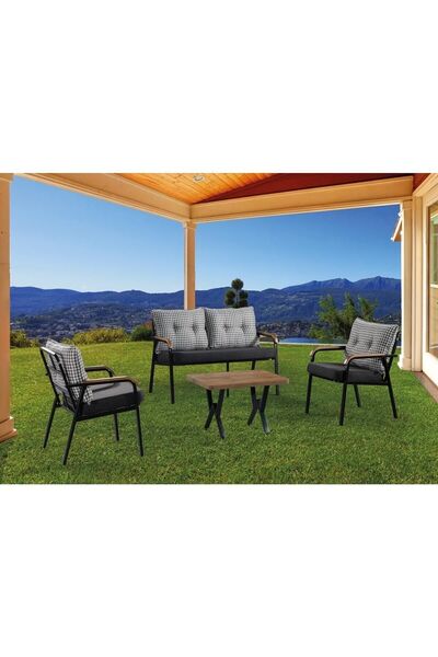 mobilyabazari Sandalye Bahçe Mobilyası (salon, Balkon, Cafe Ofis) 2+1+1+sehpa