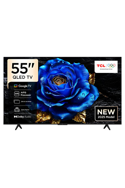 TCL 55T6C 55" 139 Ekran Uydu Alıcılı 4K Ultra HD Smart QLED Google TV