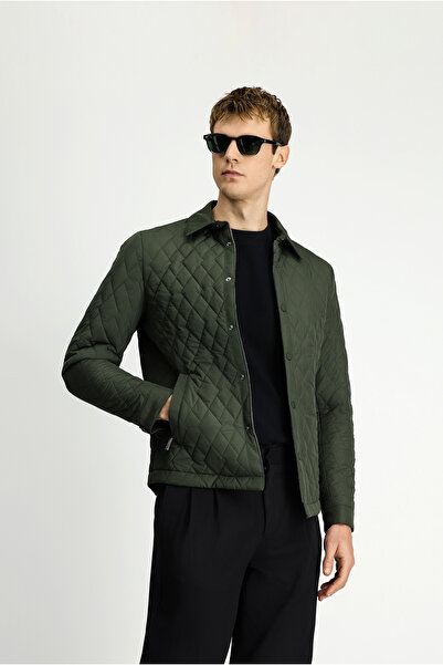 Kiğılı Regular Fit Plain Quilted Coat