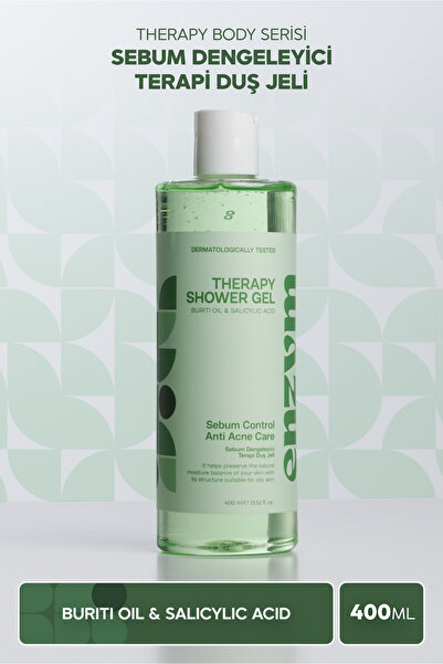 ENZYM COSMETICS Yağlı Ciltlere Özel, Akne Karşıtı, Sebum Dengeleyici Duş Jeli...