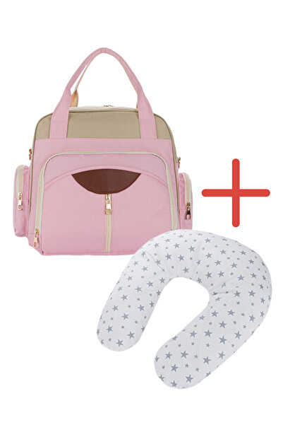 Disanuva Large Volume Mother Baby Bag + Ergonomically Supported Breastfeeding Pillow Set