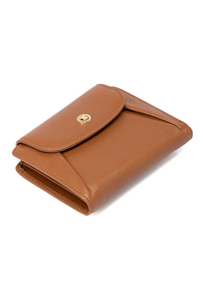 Tergan Tan Genuine Leather Women's Wallet - S1Cb00005714-H51