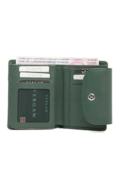 Tergan Green Genuine Leather Women's Wallet - S1Cb00005714-J0B